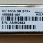 HP 10G SFP+ LC SR Transceiver 455885-001 SPS# 456096-001