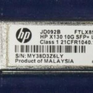 JD092B Genuine HP PROCURVE X130 10G SFP+ LC SR TRANSCEIVER