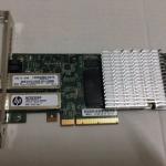 HP NC523SFP Dual Port 593717-B21 Server Adapter + FTLF8528P2BNV-HP Transceiver