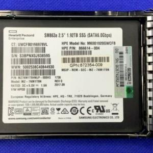 872352-B21 HPE 1.92TB SATA 6G MIXED USE SFF SC DS SSD 872522-001