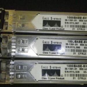 Cisco 1000BASE-SX SFP TRANSCEIVER MODULE Genuine 30-1301-01 or 02 1-YR Warranty!