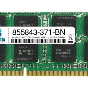855843-371 - HP Compatible 8GB PC4-19200 DDR4-2400MHz 1Rx8 1.2v Non-ECC SODIMM