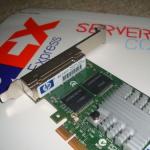 593722-B21 593743-001 NC365T HP NC365T PCIe 4-PORT ETHERNET SERVER ADAPTER CARD