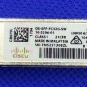 DS-SFP-FC32G-SW Original CISCO 32 Gbps Fibre Channel SW SFP+, LC Transceiver