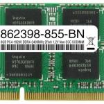 862398-855 - HP Compatible 8GB PC4-19200 DDR4-2400MHz 2Rx8 1.2V Non-ECC SODIMM