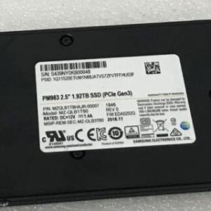 Samsung MZ-QLB1T90 PM983 1.92TB 2.5" U.2 NVMe PCIe Gen3 SAS Solid State Drive