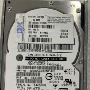 IBM 81Y9915 81Y9918 81Y9893 900GB 2.5" 10K 6G SFF SAS HARD DRIVE