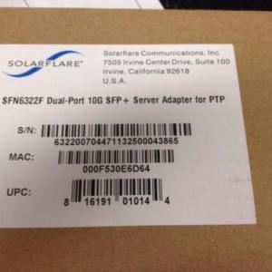 NEW F/S SFN6322F Solarflare Dual-Port 10GbE SFP+ Server Network Card