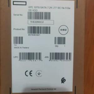 857648-B21 HPE 10TB SATA 6G 7.2K LFF SC 512E HDD 857967-001 Hard Drive