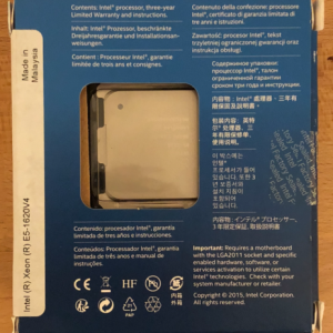 Intel XEON E5-1620v4 3.5GHz quad core CPU E5-1620 1620 V4 - LGA2011-3 SR2P6