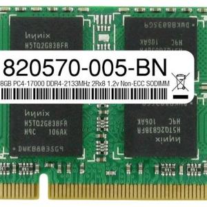 820570-005 - HP Compatible 8GB PC4-17000 DDR4-2133MHz 2Rx8 1.2v Non-ECC SODIMM