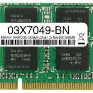 03X7049 - Lenovo Compatible 8GB PC4-17000 DDR4-2133MHz 2Rx8 1.2V Non-ECC SODIMM