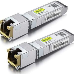 Lot of 2 For Cisco SFP-10G-T-X Transceiver, 10GBase-T 10G SFP+ to RJ-45 30m