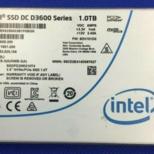 SSDPD2ME010T4 Intel DC D3600 Series 1.0TB 2.5" PCIe NVMe SSD