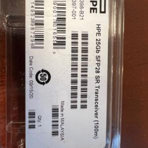 845398-B21 HPE 25GB SFP28 SR 100M TRANSCEIVER 849442-001 FTLF8536P4BCL-HP